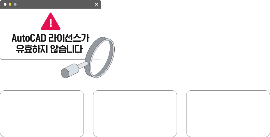 최근 AutoCAD를 사용하며 'AutoCAD 라이선스가 유효하지 않습니다' 라는 메시지를 받으셨나요?